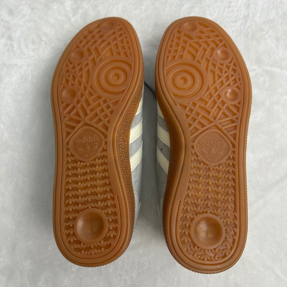 Adidas Handball Spezial Grey Off White Gum Suede Sneakers Mens 7 Womens‎ 8 - Picture 6 of 9